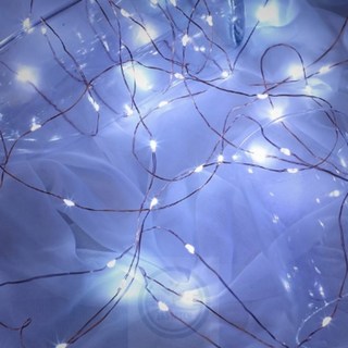 포근한잡화점 전기세ZERO 100구 백색 와이어LED전구 10m 스트링조명 크리스마스줄조명