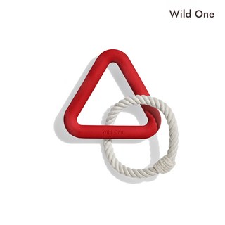 와일드원 강아지 장난감 터그 노즈워크 공놀이 이갈이 로프 강아지 퍼즐 토이 / 뉴욕에서 온 글로벌 프리미엄 펫 브랜드, 1개, 3-3.트라이앵글터그_스트로베리