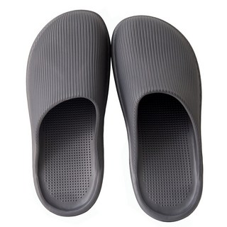 EVA 니트 막힘 욕실화 다용도 슬리퍼 실내 화장실, 차콜, 1개