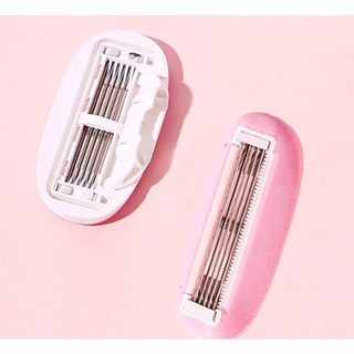 【天使花園】茗希芝腋毛刮毛器 女士專用, 1個, 替換刀頭*1 (OPP袋裝)