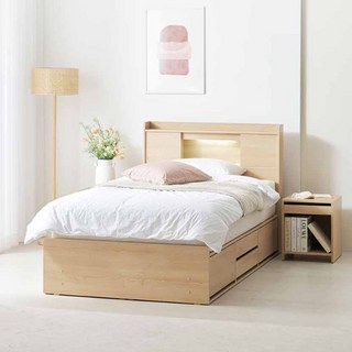 에몬스 로이드 빅 수납 침대 슈퍼싱글, 1040mm, 세피아월넛