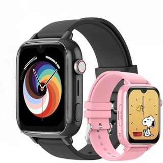 4G 키즈 스마트워치 어린이용 GPS 위치추적 영상통화 방수 SOS 지원 스마트 시계 카메라 와이파이 통화 기능, 블루