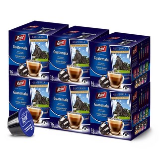 르네 돌체구스토 호환캡슐 과테말라 안티구아 캡슐커피, 16개입, 6개, 7g