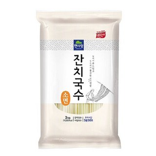 면사랑 잔치국수 소면, 3kg, 3개