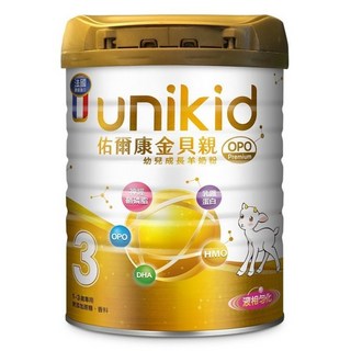 unikid 佑爾康金貝親 OPO Premium 幼兒成長羊奶配方奶粉, 適用1-3歲幼兒, 支持健康發展, 800g, 1罐