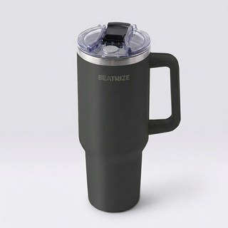 베아트리체 텀블러 대용량 1.18L 보온 보냉 빨대형 손잡이 포함 진공 컵 예쁜 색상, 1180ml, 4. 블랙, 1개