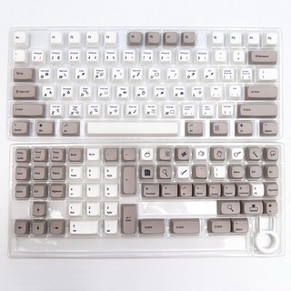 키보드키캡 136 키 디자이너 PS 캡 염료 하위 XDA 커스텀 기계식 키보드 61 PBT 체리 MX 스위치 1.75U 2U, 한개옵션2, 01 Designer PS, 02 Pack by paper box