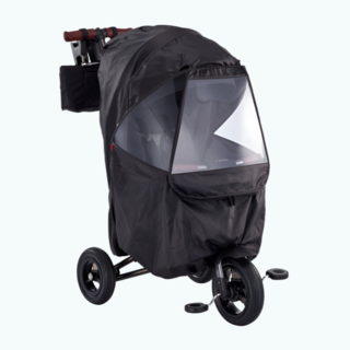 삼천리 세발자전거 바람막이 STC500 샘트라이크 펠리즈 레인커버 UV차단, 블랙, 1개