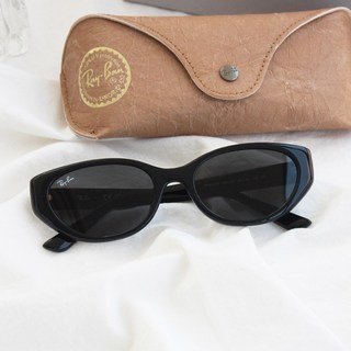 레이벤 선글라스 RB4457D (룩소티카 정식수입) 캣아이 타원 뿔테