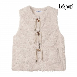 [AK플라자] [르샵] 페이크 퍼 더플 베스트 (BPAVT005A)