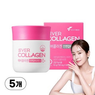 에버콜라겐 인앤업비오틴 업 식약처 기능성 인정 저분자 콜라겐, 5개, 84정