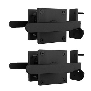 더블 사이드 오토 게이트 래치 헤비 듀티 스윙 도어 잠금 하드웨어 울타리 실내 및 실외 사용 지속, 1개