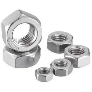 台灣熱銷 304不銹鋼六角螺母 螺帽 螺絲帽 M2M3M4M5M6M8M10M12M14M16M18M20-30, 1個, M3【100個】304不銹鋼