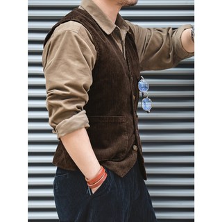 Goofing-off 經典復古燈芯絨背心