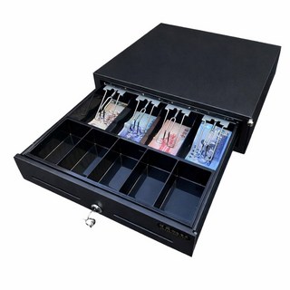 大容量手動按鈕 免電力錢屜收銀箱 廠家直銷, 1個, A41黑附快速按鈕式及鈴聲, 黑色