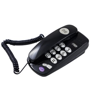 WONDER 旺德 兩用迷你電子電話機 WD-303 IS-333 白色 壁掛/桌用, 藍色