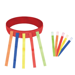 抓尾巴遊戲 追逐玩具 兒童戶外團康遊戲 露營大地遊戲, 1套, 兒童款(直徑25CM), 紅色