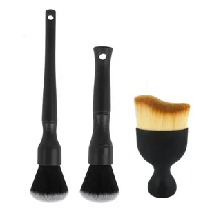 자동차 인테리어 디테일링 브러시 부드러운 강모 청소 브러시 ​​오토바이 자동차 청소 도구 자동 디테일 대, 01 Brush Set B