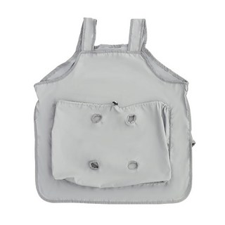 고양이 미용 발톱깎이 앞치마 포대기 발구멍앞치마, 1개, 그레이