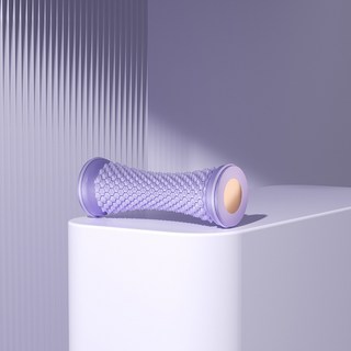 足底按摩滾輪 小腿按摩器 腳底按摩器 腿部按摩器 滾輪按摩 腿部按摩, 紫色, 1個