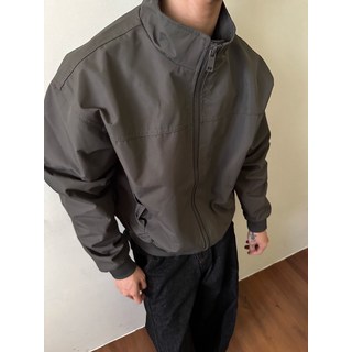 【美式復古】教練夾克 棒球服 飛行員夾克 夾克外套 春秋外套 立領短寬版型 高級感廓形 男女同款 Cleanfit穿搭