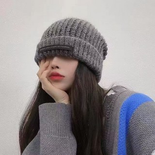 秋冬麻花套頭V領毛衣女 慵懶風軟糯加厚針織上衣 oversize 長袖 搭配冷帽