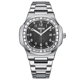 男士石英錶 商務時尚腕錶 防水日曆機械錶