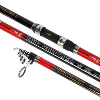 해동 빅파이터V2 360 숭어 훌치기 원투 낚시대, 1세트, 레드