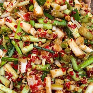 중국 강서 특산 매운 절임 마늘 줄기 반찬, 마늘잎 450g, 1개