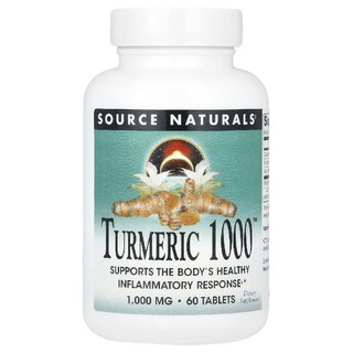소스내추럴스 터메릭 강황 1000mg Turmeric 1000 타블렛 60정, 1개