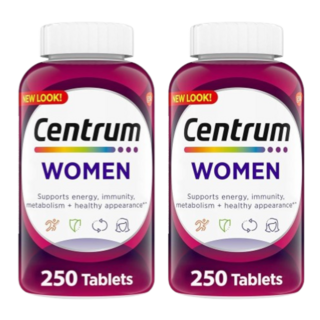 센트룸 여성용 멀티비타민 500정 (250정 + 250정), 250정, 2개