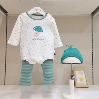 [아가방] 강남점*상큼 그린색상 포인트/하이웨스트 레깅스로 배앓이 방지/넉넉한핏. 편안한 신축성 면100%