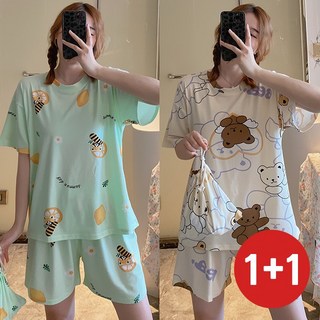 (1+1) 여름 홈웨어 주니어추가 BB라쿤+윙베어SET
