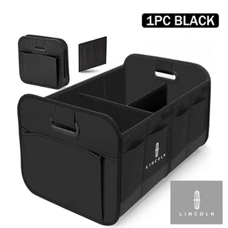 자동차 트렁크 접이식 장난감 식품 보관 트럭 화물 컨테이너 링컨 MKZ 네비게이터 노틸러스 콘티넨탈, 01 black 1PCS, 01 빠른
