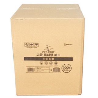펫케어 고급 특대형 패드 전문점용 200매 : 강아지 대형견 배변판 화장실 대형 매트 소변 배변 훈련, 1개