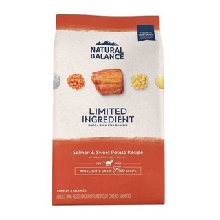 NATURAL BALANCE 小型犬 鮭魚地瓜 無穀配方 狗糧，優質蛋白，呵護腸胃，小顆粒好咀嚼, 鮭魚+地瓜, 10.9kg, 1袋