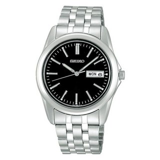 Seiko 精工 男款簡約時尚石英不鏽鋼手錶 SCXC013