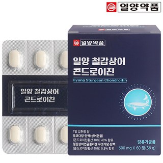 일양 철갑상어 콘드로이친 뮤코다당 단백 상어연골 콜라겐 정, 1개, 60정