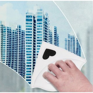 아파트 고층 자석 유리창 베란다 양면 청소 창문닦이, 화이트, 1개