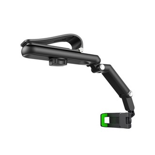 【真的購了 RealBuy】多功能遮陽板手機 手機架 後視鏡 遮陽板 手機架汽車 手機支架 後座 手機夾 汽車手機支架, 綠色, 1個