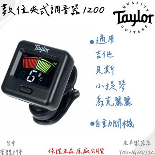Taylor 1200 夾式調音器 自動關機, 1個