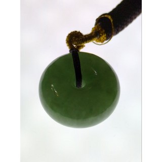 翡翠平安扣吊墜 綠色 19.16克 1.66(點測)