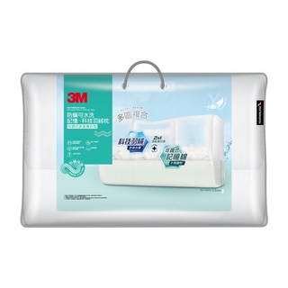 3M 防蹣可水洗科技羽絨枕, 1個