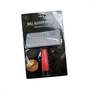 털빠짐방지 애견미용 리케이 볼 슬리커 브러쉬 L 강아지 미용 털관리 제거브러쉬 강아지빗질