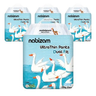 나비잠 울트라씬 듀얼핏 팬티형 기저귀, 키즈형(Kid), 80매