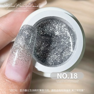 AS 日式罐裝彩繪膠 68色 罐裝膠 彩繪膠 美甲光撩甲油膠, AS_罐裝_日系68色#_18, 1個