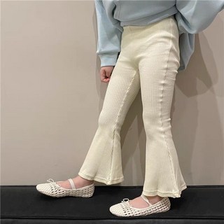 兒童薄款喇叭褲，春夏新款韓版純色休閒舒適洋氣寶寶喇叭褲
