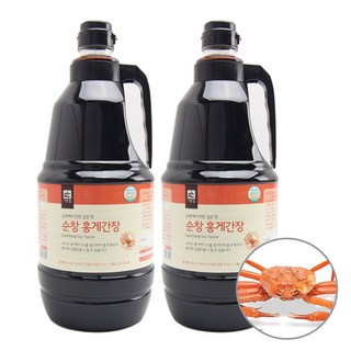 [종합코리아]홍게간장 순창 홍게맛간장, 1.8L, 2개