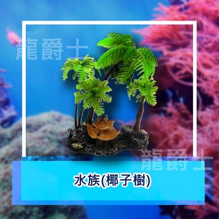 [龍爵士水族] 椰子樹 魚缸造景裝飾品 D10, 詳見包裝