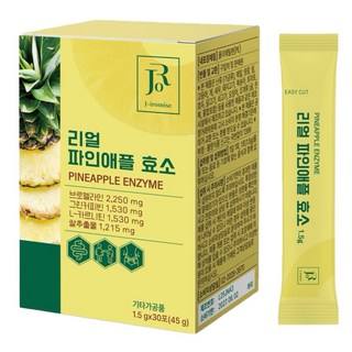 韓國 J-IROMISE 鳳梨輕酵素 促進消化 維持腸道健康 輕巧包裝方便攜帶, 1.5g, 30個